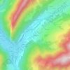 Mapa topográfico Le Pignet, altitud, relieve