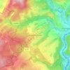 Mapa topográfico Hinterhausen, altitud, relieve
