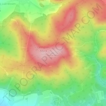 Mapa topográfico Windelstein, altitud, relieve