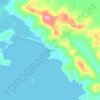 Mapa topográfico Gorgona, altitud, relieve