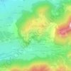 Mapa topográfico Les Grabelets, altitud, relieve