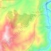 Mapa topográfico Las Minas de la Plata, altitud, relieve
