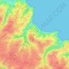 Mapa topográfico Port Salio, altitud, relieve