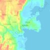 Mapa topográfico Malangas, altitud, relieve