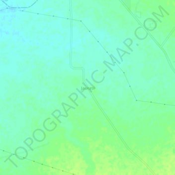 Mapa topográfico Jaurasi, altitud, relieve