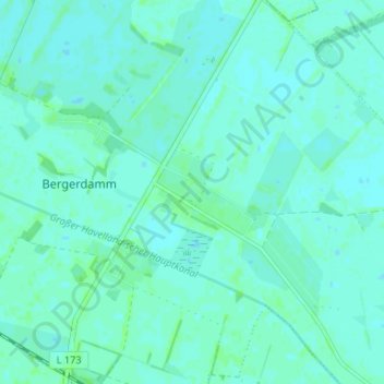 Mapa topográfico Hertefeld, altitud, relieve
