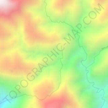 Mapa topográfico Risaralda, altitud, relieve