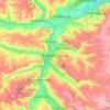 Mapa topográfico Краматорск, altitud, relieve