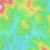 Mapa topográfico Collet Redons, altitud, relieve