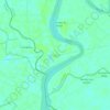 Mapa topográfico Tinoco, altitud, relieve
