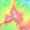 Mapa topográfico Pizzo Bernina, altitud, relieve