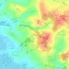 Mapa topográfico Les Praveaux, altitud, relieve