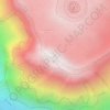 Mapa topográfico Uhuru-Gipfel, altitud, relieve