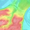 Mapa topográfico Le Montier, altitud, relieve