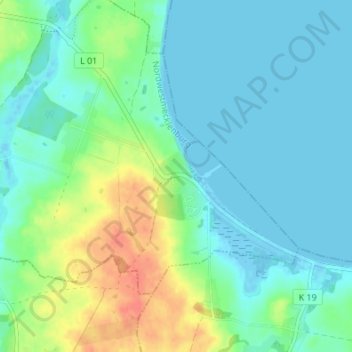 Mapa topográfico Wohlenberg, altitud, relieve