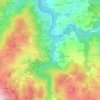 Mapa topográfico La Ribeyre, altitud, relieve