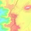 Mapa topográfico ዝባነ ዋሊያ / Zeban 'Wāliya, altitud, relieve