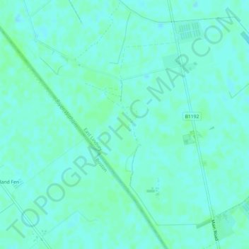 Mapa topográfico Haven Bank, altitud, relieve