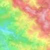 Mapa topográfico Masvaudier, altitud, relieve
