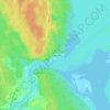 Mapa topográfico Соловьёво, altitud, relieve