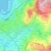 Mapa topográfico Pardavila, altitud, relieve