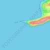 Mapa topográfico Scratchells Bay, altitud, relieve