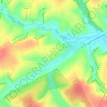 Mapa topográfico Sur les Haies, altitud, relieve