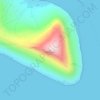 Mapa topográfico Gøtunestindur, altitud, relieve