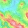 Mapa topográfico Dempeyre, altitud, relieve