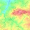 Mapa topográfico Le Bois Fichet, altitud, relieve