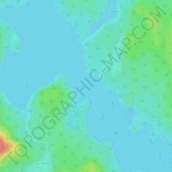 Mapa topográfico Lac Bouteroue, altitud, relieve