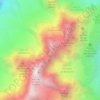 Mapa topográfico Aiguille des Ciseaux, altitud, relieve