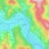 Mapa topográfico Cardrona, altitud, relieve