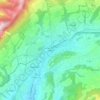 Mapa topográfico Gap, altitud, relieve