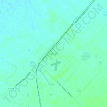 Mapa topográfico Recalde, altitud, relieve