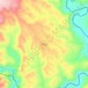Mapa topográfico Milaya, altitud, relieve