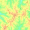 Mapa topográfico Drummonds, altitud, relieve