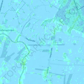 Mapa topográfico Horn, altitud, relieve