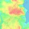 Mapa topográfico Prat Cuic, altitud, relieve