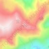 Mapa topográfico Perce-Neige, altitud, relieve