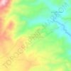 Mapa topográfico Cumbre de Barranca Honda, altitud, relieve