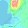 Mapa topográfico Parang, altitud, relieve