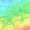 Mapa topográfico Ternier, altitud, relieve