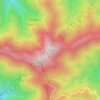 Mapa topográfico Shikari Devi, altitud, relieve