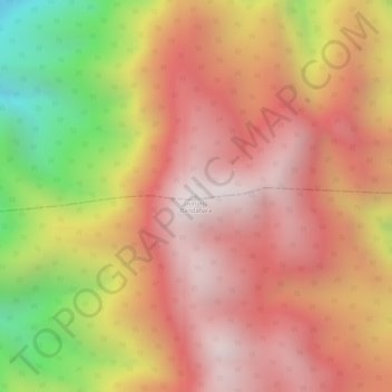 Mapa topográfico Gunung Bandahara, altitud, relieve