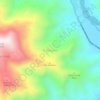 Mapa topográfico El Mosquito, altitud, relieve