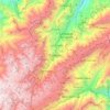 Mapa topográfico Timotes, altitud, relieve