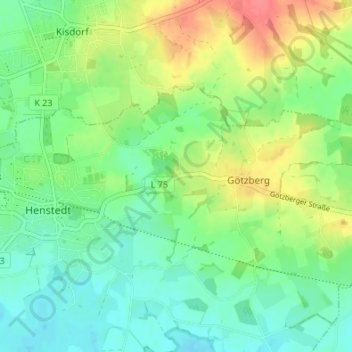 Mapa topográfico Vogelsang, altitud, relieve