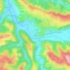 Mapa topográfico Le Pont, altitud, relieve
