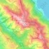 Mapa topográfico Wildcat Peak, altitud, relieve